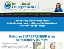 Tablet Screenshot of intentionalentrepreneurs.com